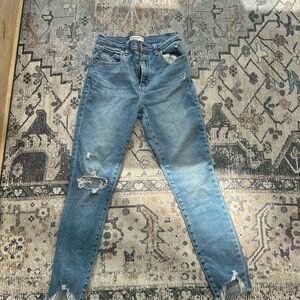 Abercrombie Super skinny ankle high rise